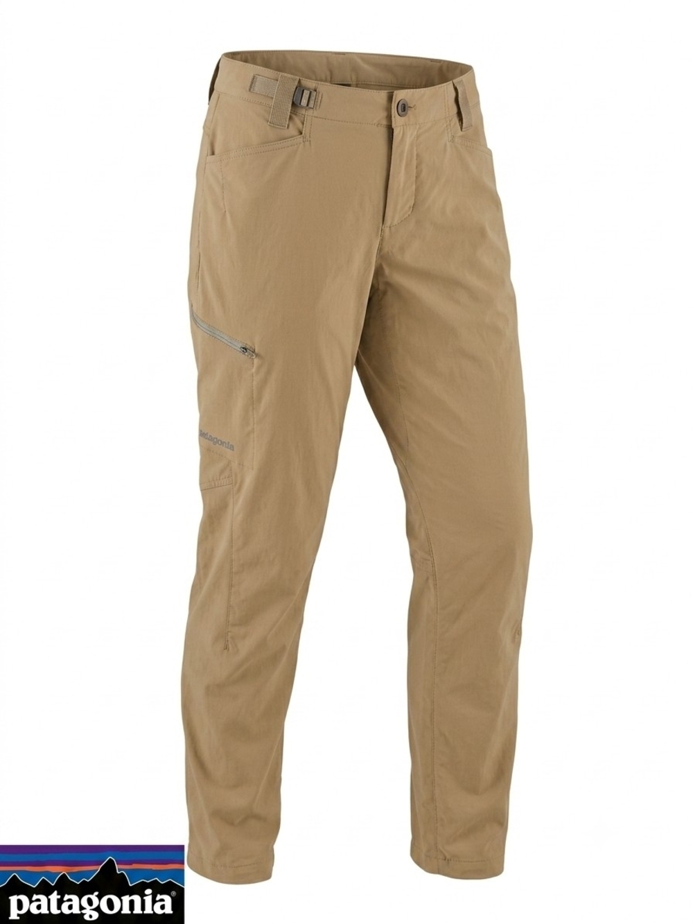 Patagonia Byway Pants Womens 8 Khaki Tan Convertible Hiking Trail Stretch Cargo